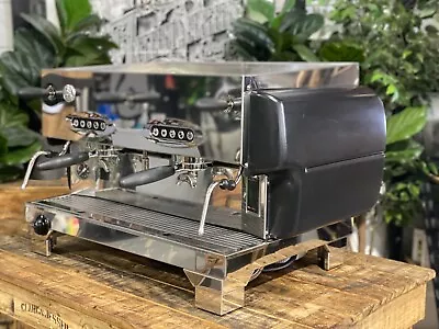 La San Marco 80e Liscea 2 Group Matte Black Espresso Coffee Machine Commercial • $3950