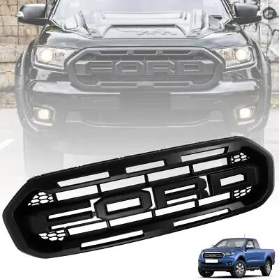 Front Grille Matte Black For Ford Ranger XLT XLS 2019 2020 2021 Pickup UTE • $333.30