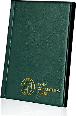 Coin Collection Album 60 Pockets - 4.5x4.5cm/1.8x1.8 Inch Coin Holder Book Coin • £8.79