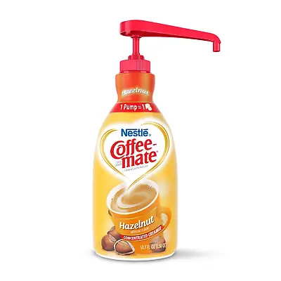 Coffee-Mate Liquid Coffee Creamer Hazelnut 1.5L Pump Bottle • £22.99