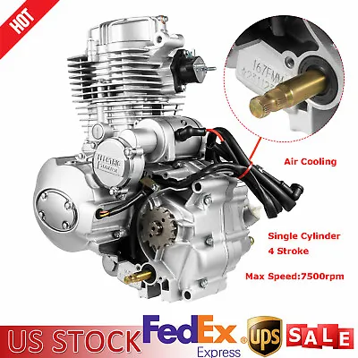 4 Stroke 250cc DIRT BIKE ATV Engine Motor W/ 5 Speed Transmission Electric Start • $360.05