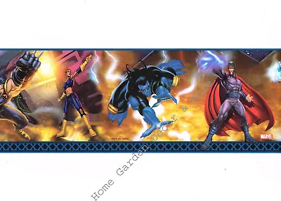 Marvel Comics X-Men Wolverine Cyclops Storm Magneto Kids Wallpaper Border • $19.99