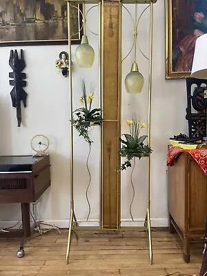 Vintage Mid Century Modern Lamp* Plant Stand* Room Divider • $1250