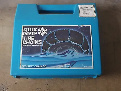 $30 • Buy Quik Grip V-Bar Light Truck Twist Link Tire Snow Chains 1142 And Case