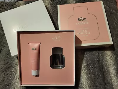 Lacoste L.12.12 POUR ELLE SPARKLING Gift Set 30ml Eau De Toilette 'NO PERFUME' • £4.99