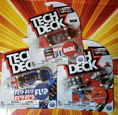 Tech Deck World Edition Ltd Series Toy Machine Flip DGK Tom Penny Ultra Lot Rare • $21.99