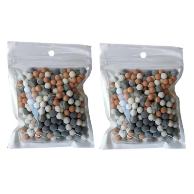 2 Packs Negative Ion Mineral Balls Replacement Bio-Active Stone For Shower Head • £6.98