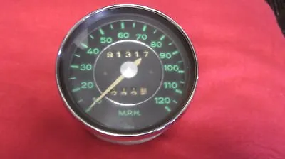 Porsche VDO Green Face Speedometer Date Stamped 6/65  902-741-102-12 GERMAN • $375