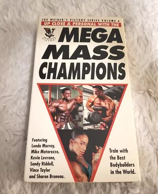 MEGA MASS CHAMPIONS Vol. 6 VHS 1993 Bodybuilding WEIDER Lenda Murray LEVRONE • $5.99