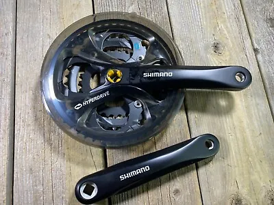 SHIMANO HYPERDRIVE CRANKSET FC-M361 CRANKSET CRANK 175mm 48-38-28 CHAINRINGS NEW • $82.99