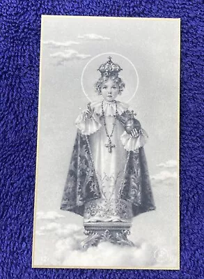 $3 • Buy Vintage Catholic Holy Prayer/ Funeral Remembrance Card Of The Infant If Prague