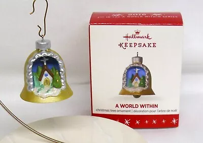 Hallmark Miniature Series Ornament A World Within #2 2016 Church W Cross 2016 K9 • $9.99