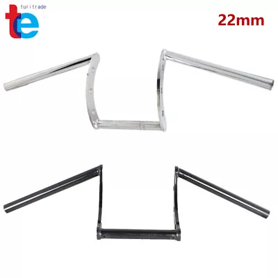 22mm 7/8  Motorcycle Z Bars Handlebar Handlebars For Sportster Custom Chopper • $41.49