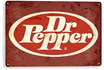 TIN SIGN Dr Pepper Old Metal Décor Wall Art Kitchen Store Bar A775 • $10.25