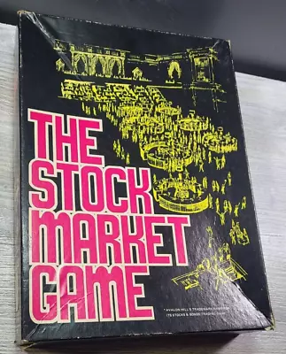 Vintage The Stock Market Board Game 1970 Avalon Hill Bookcase Game Complete • $24.99