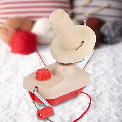 Hand Operated Knitting Roll String Yarn Fiber Wool Thread Ball Winder Holder • £17.19