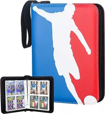 Football Card Holder 400 Pockets Binder With Removable Sleeves Card Album Folder • £10.99