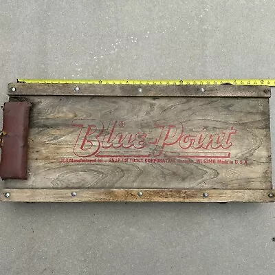 Blue Point Mechanics Creeper JC3 Vintage Wooden USA Shop Wall Hanger • $79.99