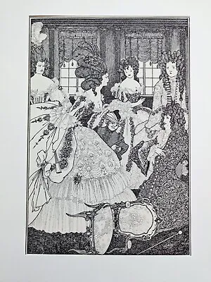 Aubrey Vincent Beardsley Vintage Art Nouveau Print 14  X 18  • $50