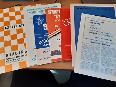 £1.95 • Buy Reading FC Away Programmes 1974/75   Div 4 Inc - Last One - Chester City