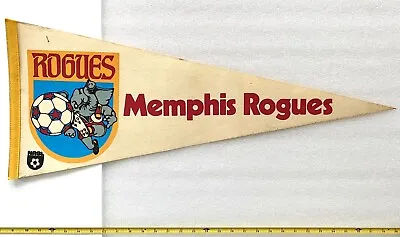 Memphis Rogues Vintage NASL Defunct 1970s Team Soccer Felt Pennant USA Futbol • $25.92