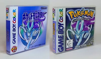 Storage CASE For Use With GBC Game - Pokemon Crystal - Pocket Monster Crystal • $13.50