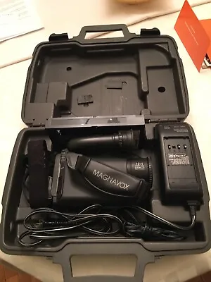 Magnavox Easy Cam VHS Camcorder System 1994 Vintage W/ Case Battery Charger  • $48.56