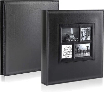 £20.99 • Buy Photo Album 500 Pockets 6x4 Photos, Extra Large Size Leather Cover Benjia-=&