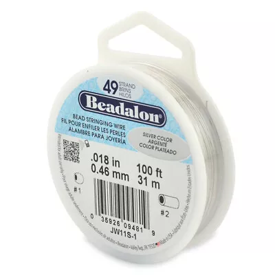 Beadalon® 49 Strands Bead Stringing Wire Stainless Steel * Many Colors & Sizes • $168.11