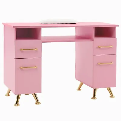 BarberPub Manicure Table With Drawers Acetone Resistant Nail Desk 2671 • $320.53
