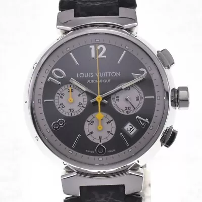 With Paper LOUIS VUITTON Tambour Chronograph Q1120 Date Automatic Men's R#130118 • $1889.30