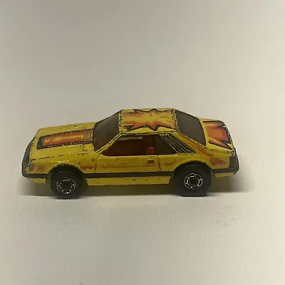 Vintage Hot Wheels 1979 Ford Cobra Mustang Yellow W/ Gold Wheels 1/64 Foxbody • $5