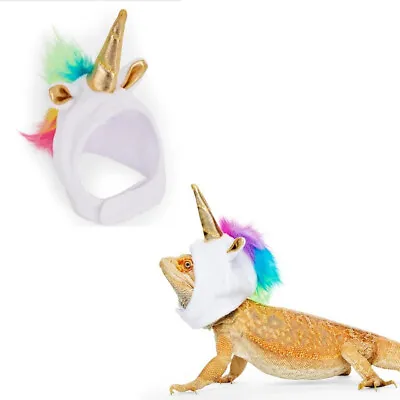 $7.99 • Buy Bearded Dragon Reptile Lizard Hat Collar Set Christmas Clothes Outfit Accessory