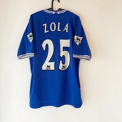 £80 • Buy Vintage Umbro Chelsea 1999-2000 Home Shirt. Gianfranco Zola. Size L Adults