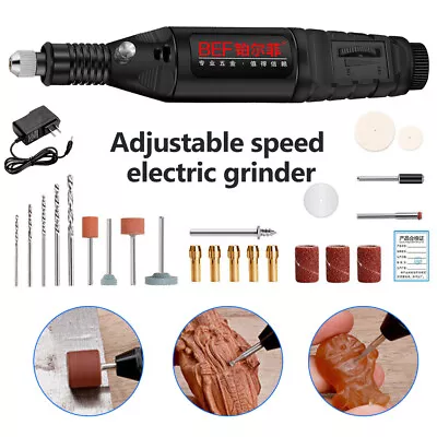 Mini Electric Grinder Drill Engraving Pen Grinding Rotary Tool Set USB Rechargea • $19.45