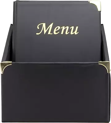 MC-BOX-BRA4-BL A4 Basic Menu Holder Plus Box - Black • £79.99