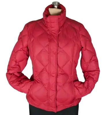 Eddie Bauer (M Tall) Red Goose Down Puffer Jacket 700 Fill Power Quilted Pockets • $29.99