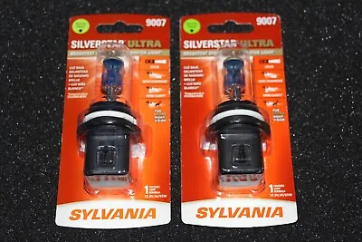 Sylvania Silverstar ULTRA 9007 Headlight 2 Bulbs Pair Set 9007SU.BP NEW • $31.99