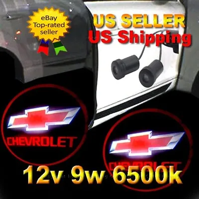 2x 9w Cree Ghost Shadow Projector Logo LED Light Courtesy Door Step Chevrolet RD • $20.90