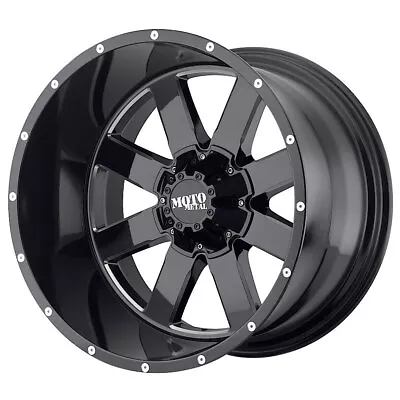 MOTO METAL MO962 20X10 5X139.7/5X150 ET-24 Gloss Black/Milled Accents (Qty Of 4) • $1069.62