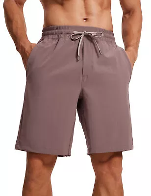 CRZ YOGA Feathery-Fit Men's 9 Inches Linerless Workout Shorts Gym Shorts Pockets • $27.72