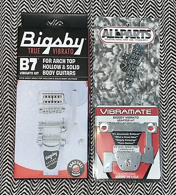 DEAL! Bigsby B7 Vibe V7335e Allparts Roller Saddle Bridge BoltOn 4 Epiphone ES • $267.77