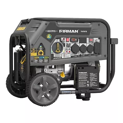 Firman Electric Generator Tri Fuel T07573 7500w Running 9400w Peak Watt Portable • $1399.99