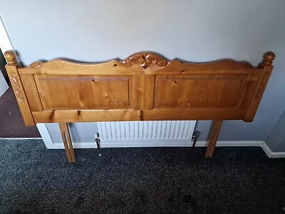 Jaycee Furniture (Brighton) - Wooden Pine - Double Bed Headboard • £10