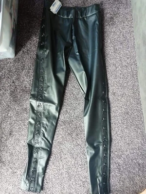 £9.99 • Buy SKULL STUD LEGGINGS, Rtp-9.99, BLUE BANANA, Goth, Emo, Metal, Punk BNWT. OFFERS!