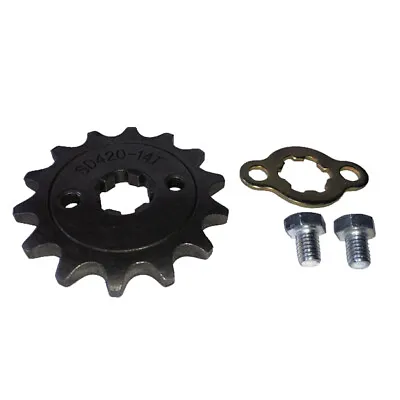 420 Chain 14 Tooth Front Sprocket For 50cc 70 90 110 125cc ATV Go Kart Dirt Bike • $7.95