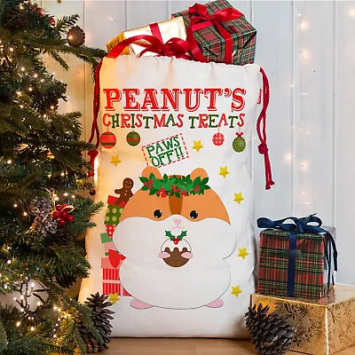 Hamster Christmas Sack Personalised Pet Xmas Santa Bag Animal Stocking CDS99 • £9.95