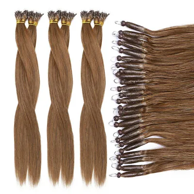 200PCS THICK Nano Ring 1G Remy Human Hair Extensions I TIP Micro Nano Bead Loop • $27.84