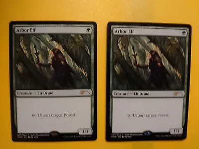 MTG Card.  Arbor Elf X2  Elf Druid Store Championship Promo Rare.2 Cards As Pics • £1.33