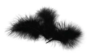 Feathers Marabou Black 10 Feathers 7 1/8in • $16.49